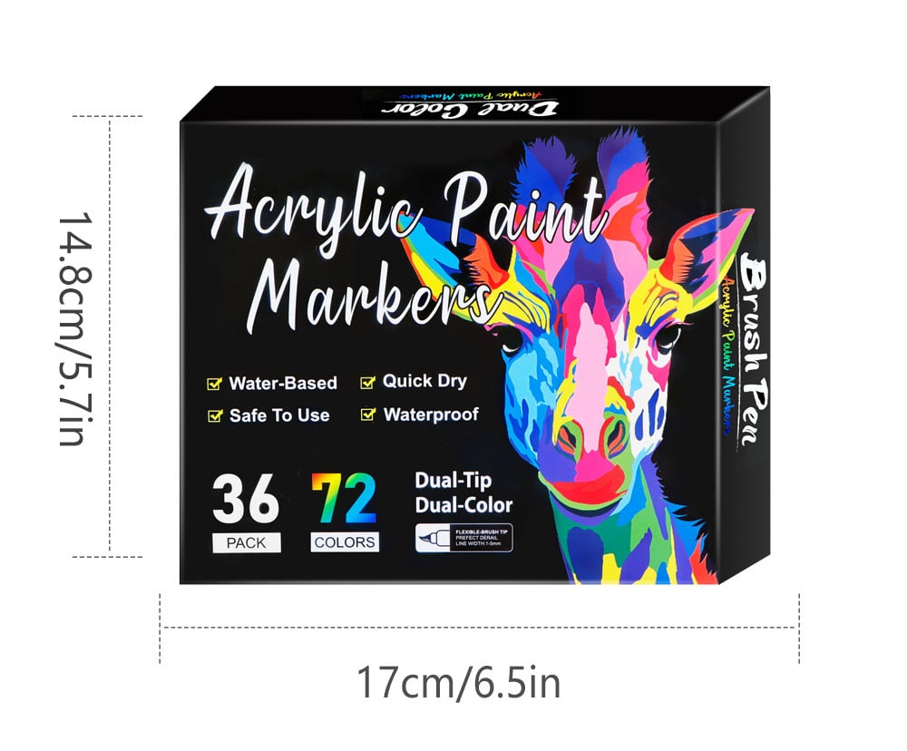 🎨🔥 Dvostrani akrilni marker – 24/48/72/120 boja-HR
