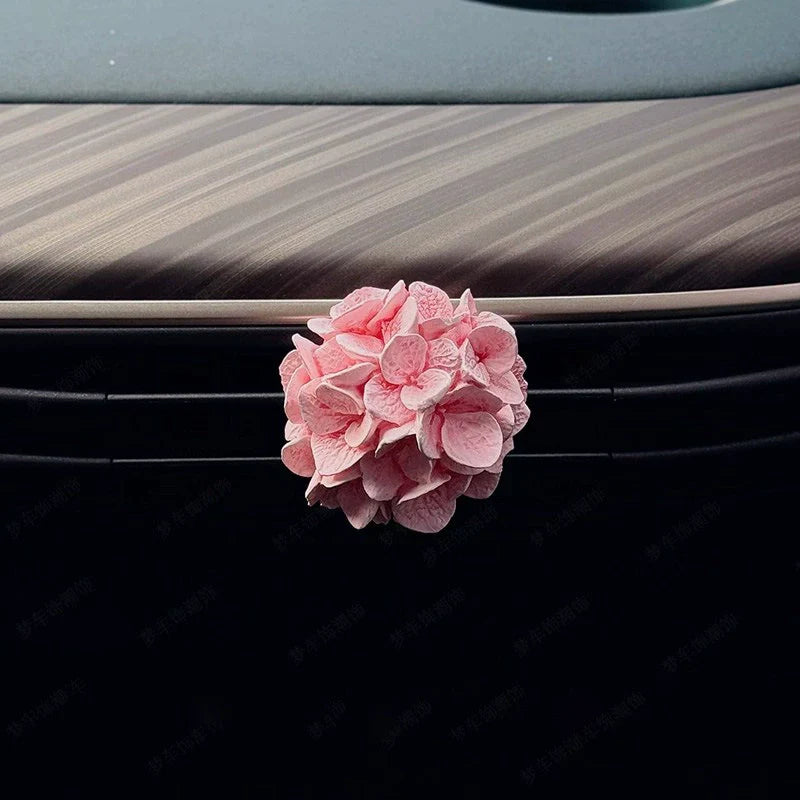 Gėlių klasterio automobilio oro ventiliacijos difuzorius su akmeniu-LT