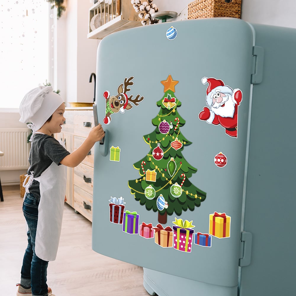 🎁🎅 Kalėdinis magnetinis lipdukas🎄-LT