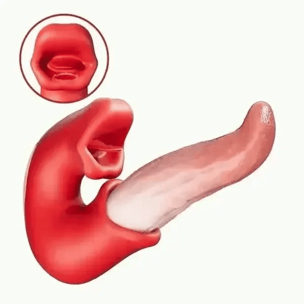 Arabella - 3-vienā vibrējošs dildo ar G-punkta, klitora un mēles stimulāciju, ūdensizturīgs.-LV