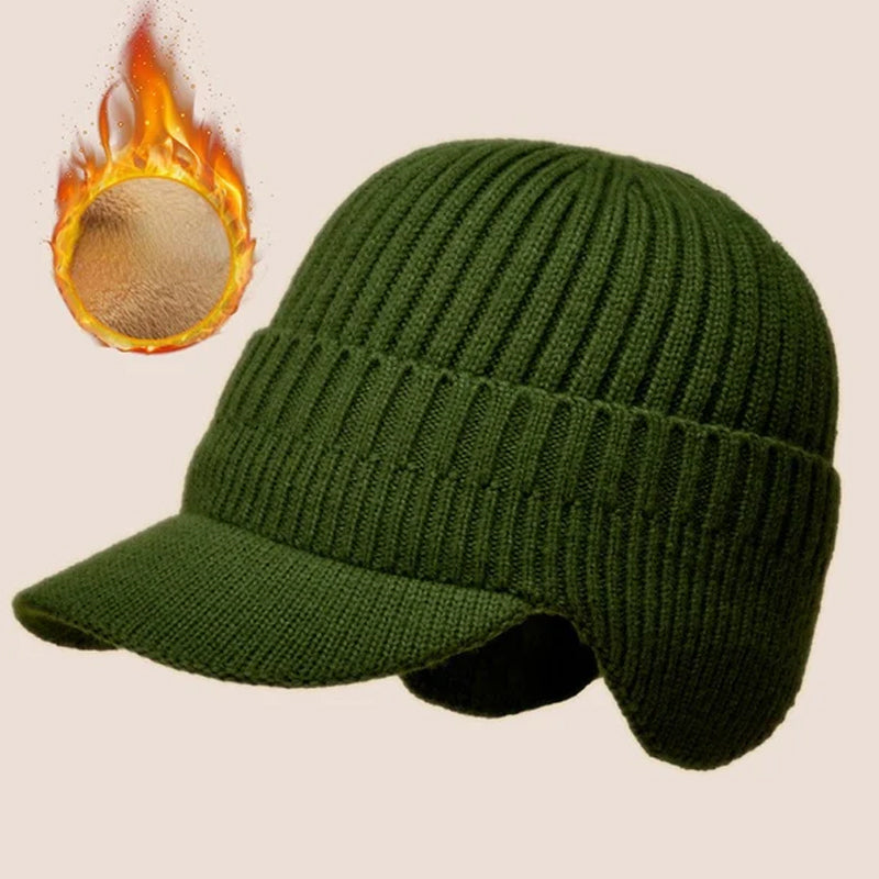 Un gorro de punto elástico y cálido que protege tus orejas ☃️-ES