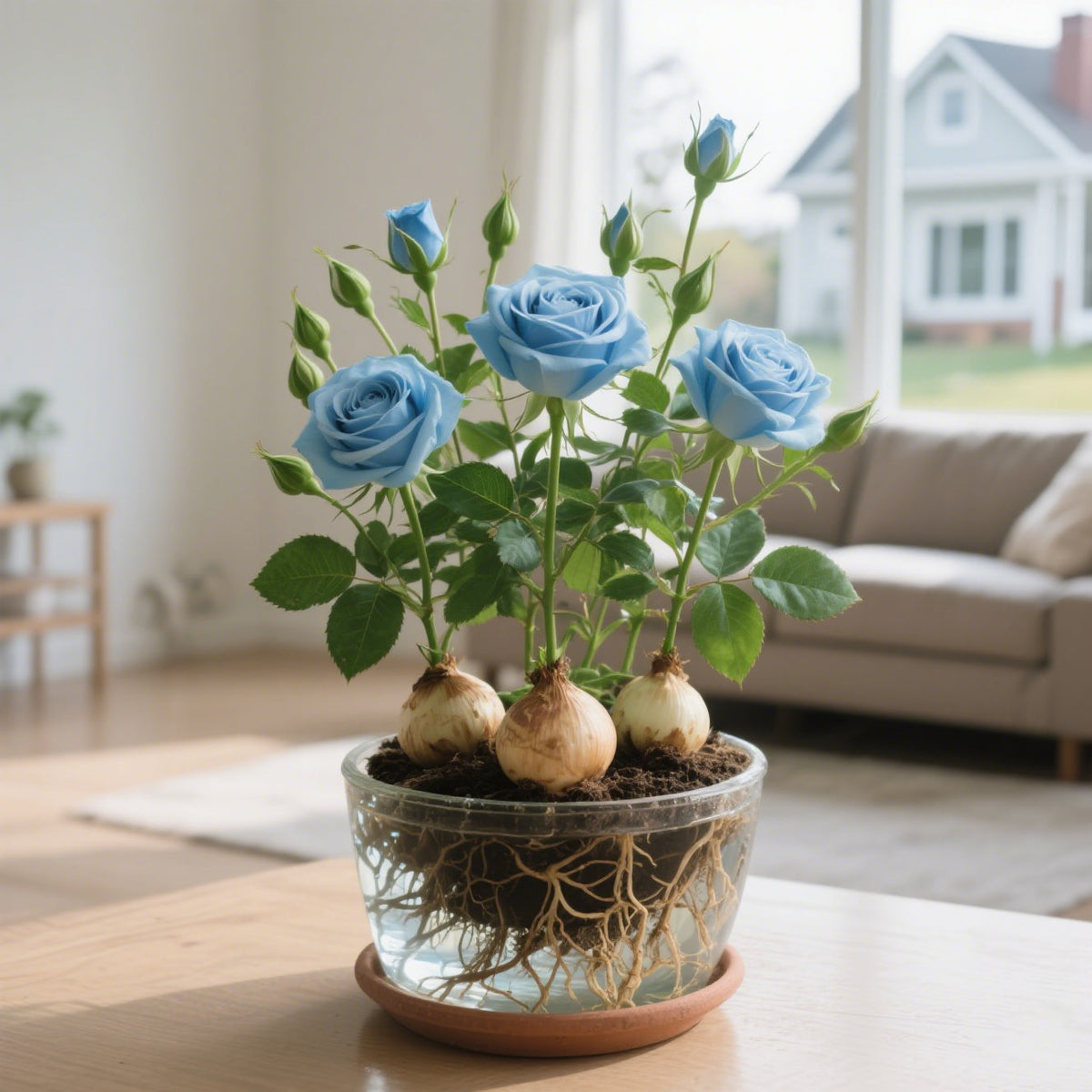 ✨Bulbos de rosa hidropónicos: deliciosamente fragantes ✨Se pueden cultivar en agua o tierra.-ES