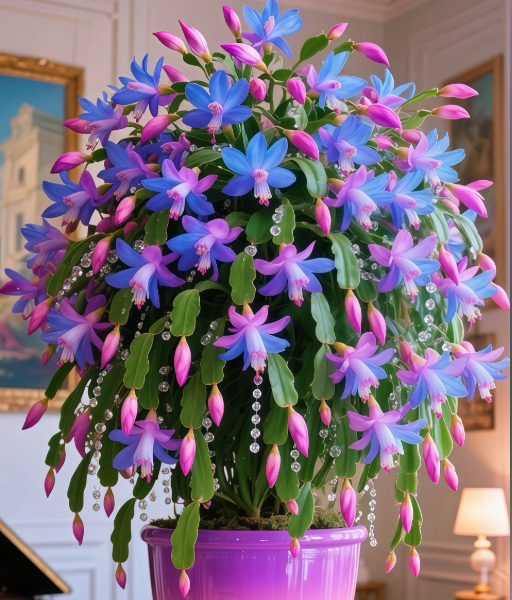 🦀 Bulbos de Schlumbergera de colores variados: flores de fácil cuidado en todos los tonos, incluso en invierno ❄️🌈-ES