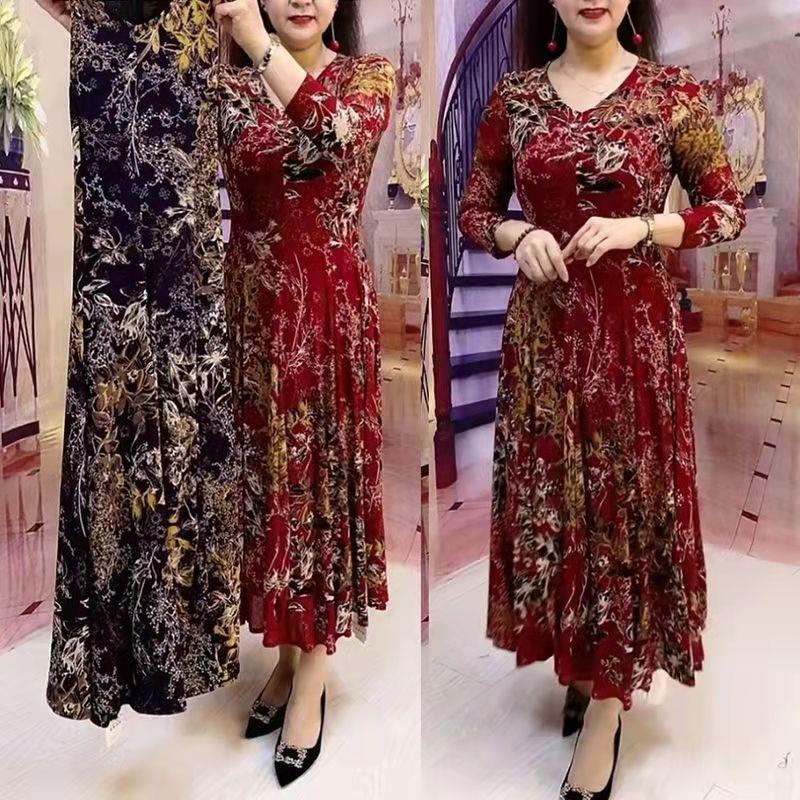 💥 49% de descuento - elegante vestido floral de mujer con escote en V-ES