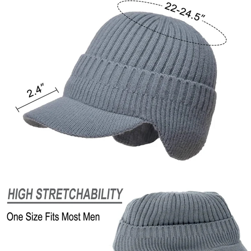 Un gorro de punto elástico y cálido que protege tus orejas ☃️-ES