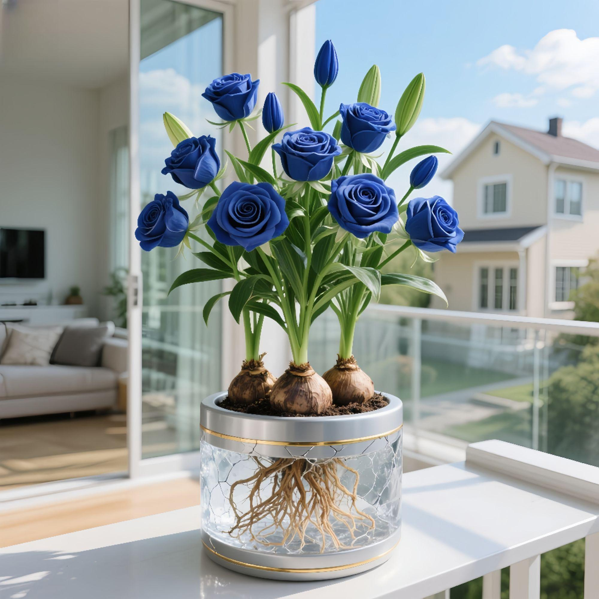 ✨Bulbos de rosa hidropónicos: deliciosamente fragantes ✨Se pueden cultivar en agua o tierra.-ES