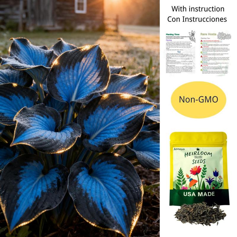 🔥Último día de venta🔥Semillas de hosta premium raras🌿Planta tolerante a la sombra-ES