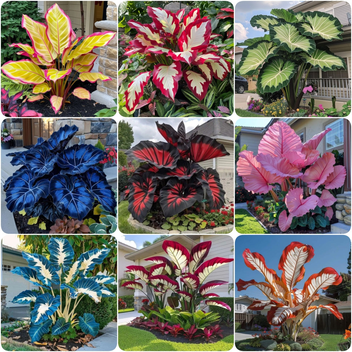Bulbos de Alocasia Zafiro del Norte - Gigantes🍃 Transforma tu espacio con majestuosidad tropical-ES