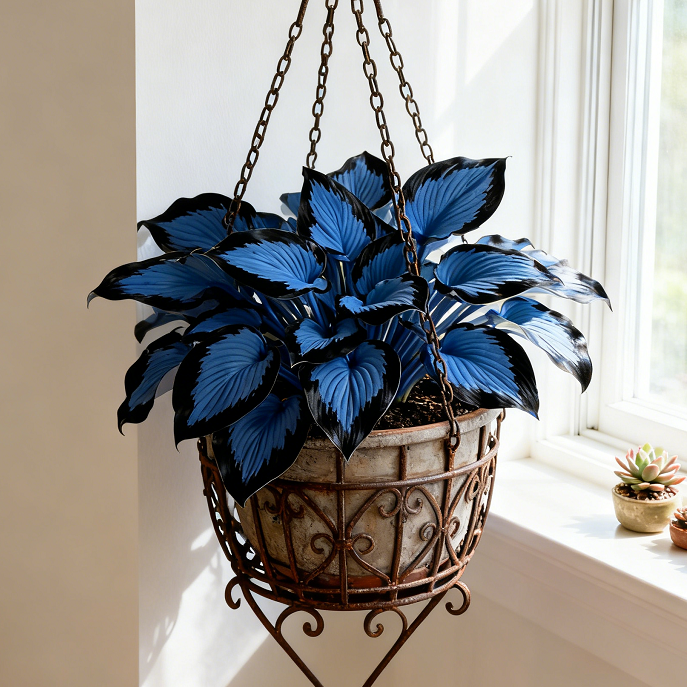 🔥 Bulbos de Hosta Azul Marino 🪴 Hojas azul oscuro, fáciles de cultivar-ES