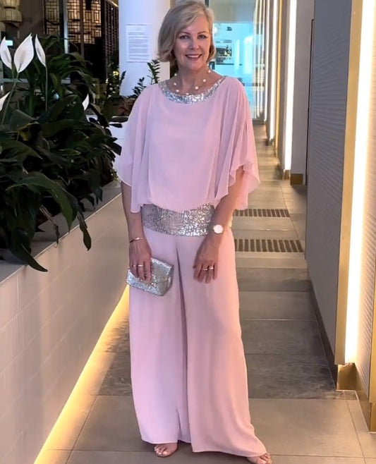 Elegantne kaheosaline Colorblock komplekt koos paelustega-EE
