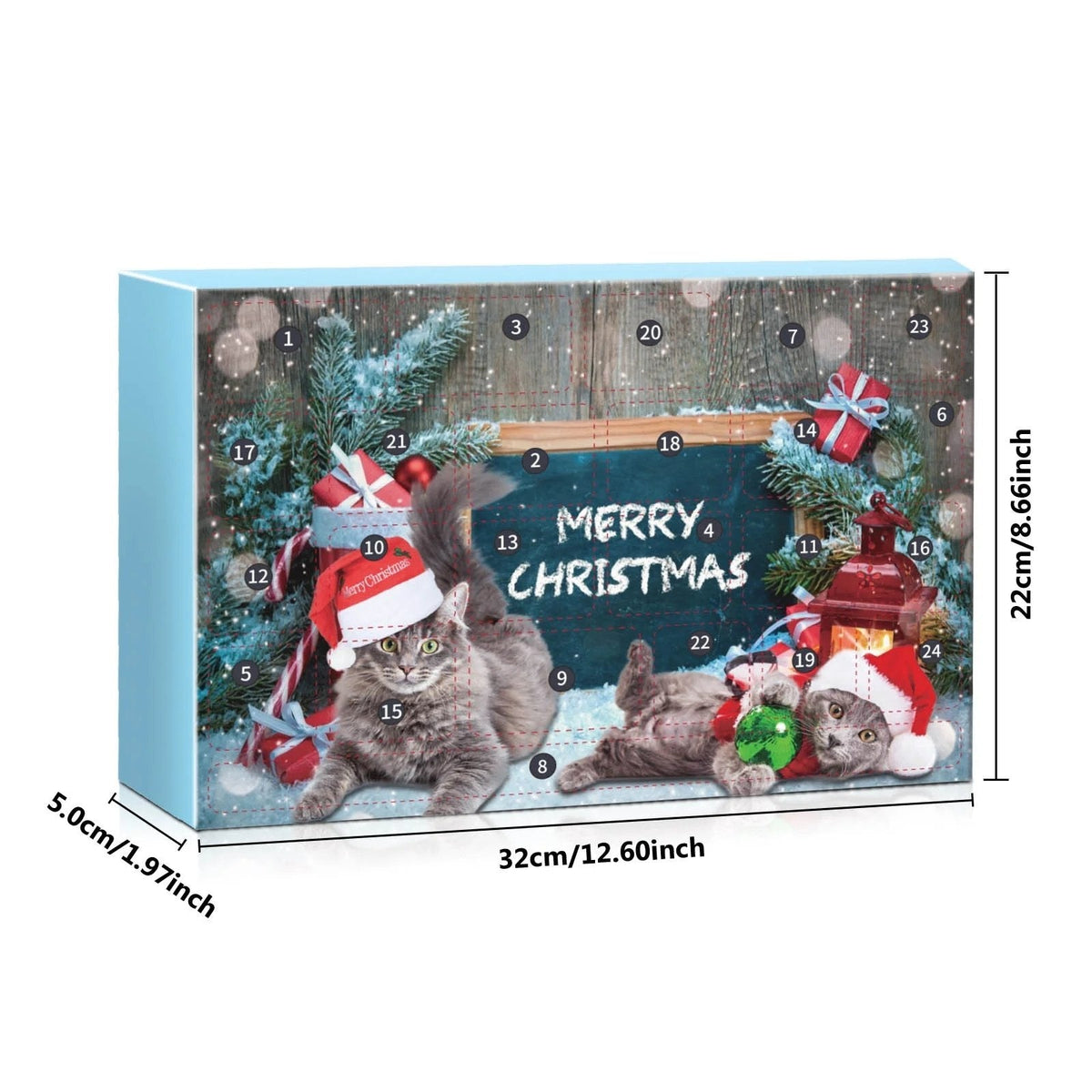 🏆¡Oferta especial!⚡ Calendario de Adviento 2025: Set de cuenta atrás para Navidad con plumas de gato. Un juguete interactivo de 24 días para amantes de los gatos.-ES