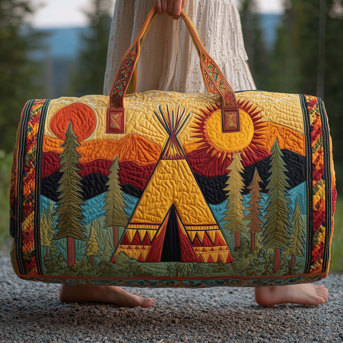 Prešita potovalna torba Hippie Van-SI