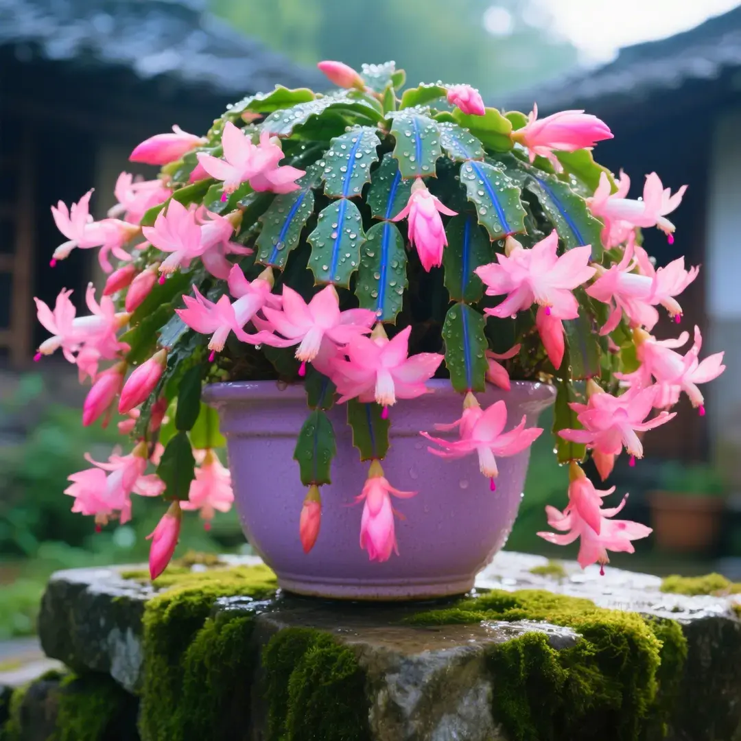 🦀 Bulbos de Schlumbergera de colores variados: flores de fácil cuidado en todos los tonos, incluso en invierno ❄️🌈-ES