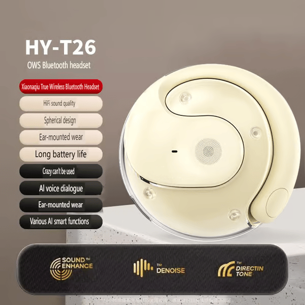 🎧Oferta de Año Nuevo: 66% de descuento 🔥HY-T26 Auriculares de traducción Bluetooth inalámbricos profesionales-ES