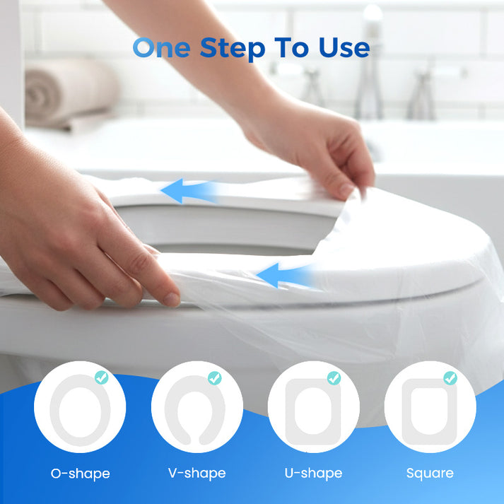 🛡️ ¡Por tu salud! 🌿 Protector de asiento de inodoro desechable y biodegradable de plástico 🥰-ES