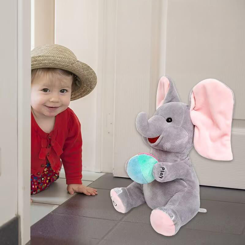 🎁🐘 Ένα χαριτωμένο λούτρινο παιχνίδι ελέφαντα για κρυφτό-GR