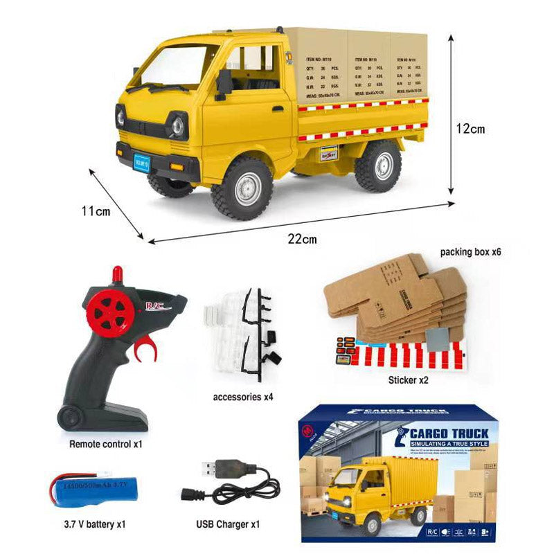 🔥🎁 Camión de contenedores de juguete recargable y con control remoto 🎮🚚-ES