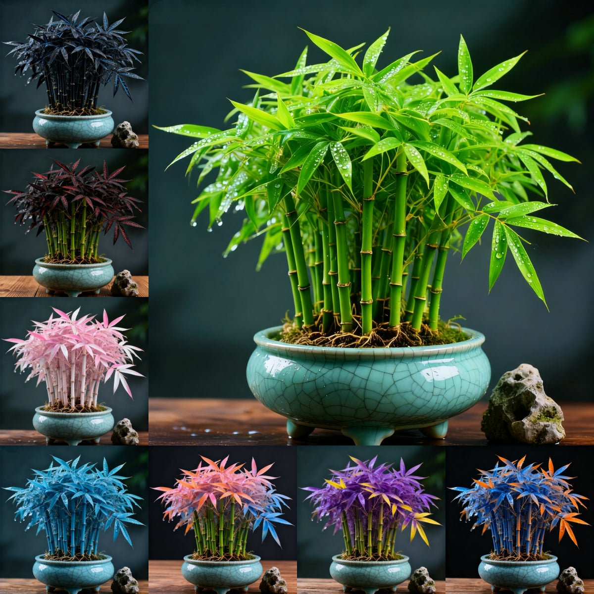 🌿 DreamBamboo - Ciprés de bambú de la suerte multicolor-ES