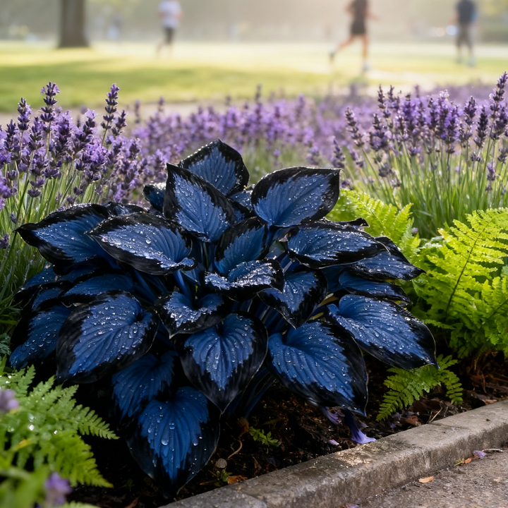 🔥 Bulbos de Hosta Azul Marino 🪴 Hojas azul oscuro, fáciles de cultivar-ES