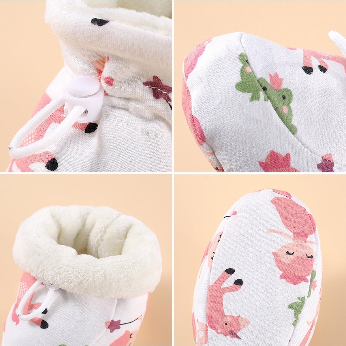 🔥 Ribotą laiką taikoma 50 % nuolaida ❄️ Šilti kailiniai vaikiški batukai 👶💕-LT