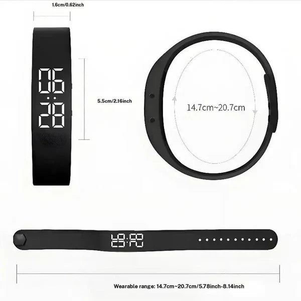 ⌚ ¡AHORA CON UN 50 % DE DESCUENTO! ❤️ Pulsera inteligente de salud: monitor de actividad física, monitor de frecuencia cardíaca y podómetro 🏃-ES