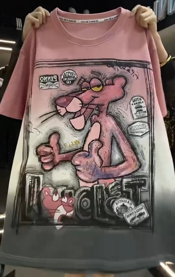 🩷Apburoši džemperi ar Pink Panther apdruku-LV