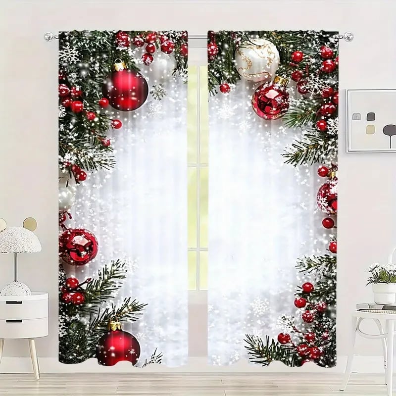 🎅Χριστουγεννιάτικες Εκπτώσεις 49%🎄Χριστουγεννιάτικες Κουρτίνες-GR