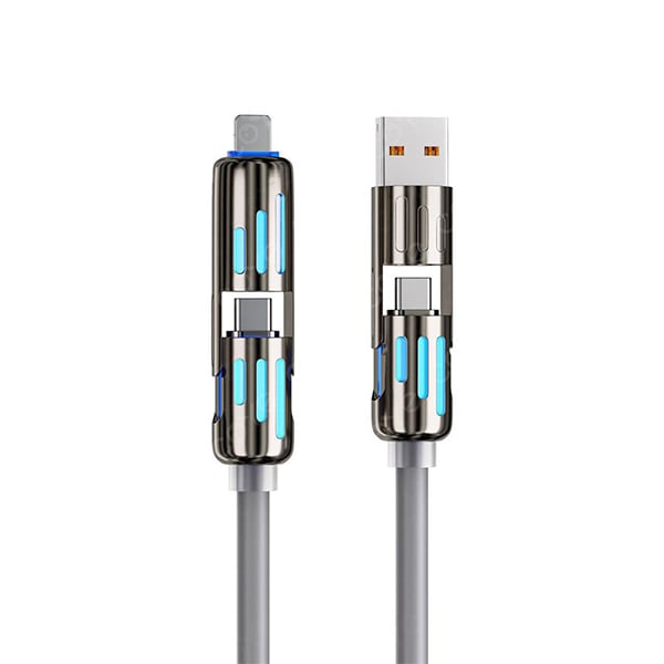 🔥Καλώδιο φόρτισης USB 4 σε 1, Γρήγορη φόρτιση⚡-GR