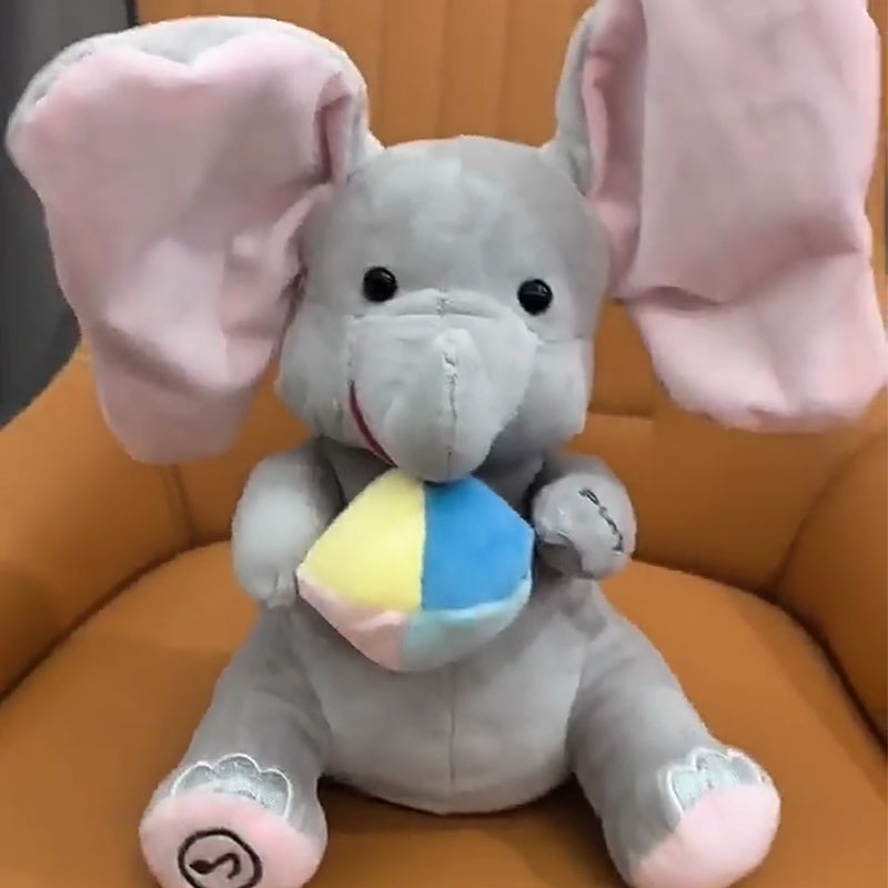 🎁🐘 Ένα χαριτωμένο λούτρινο παιχνίδι ελέφαντα για κρυφτό-GR