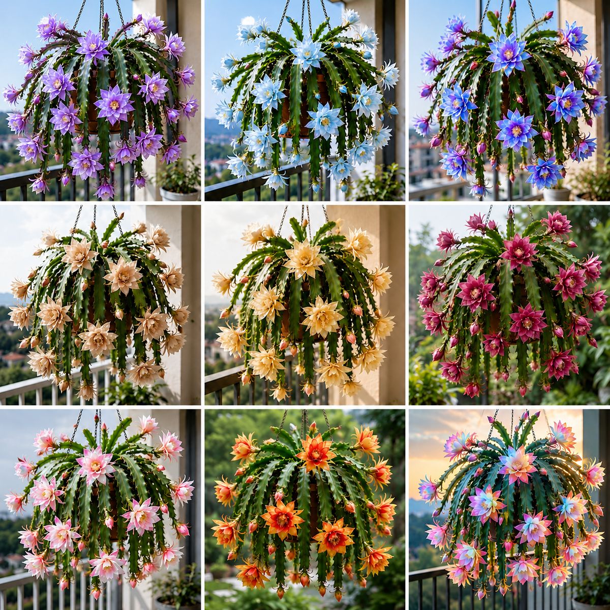 💫 Retas Epiphyllum orchidėjinis kaktusas 🌸 Reta gėlė, kuria visi sustoja pasigrožėti-LT