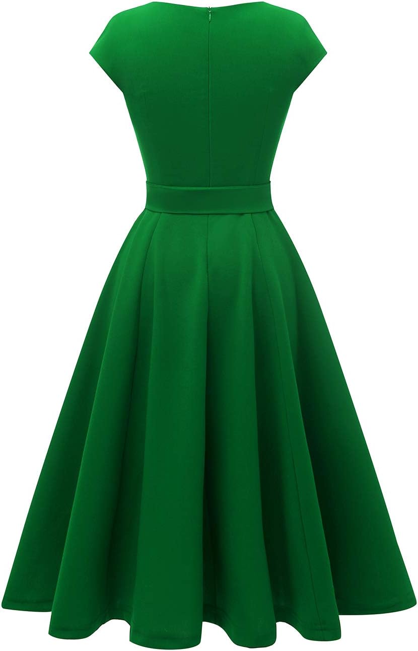 Vestidos de cóctel DRESSTELLS para mujer, vestidos de novia formales, vestidos de fiesta modestos para recepción en la iglesia en 2025-ES