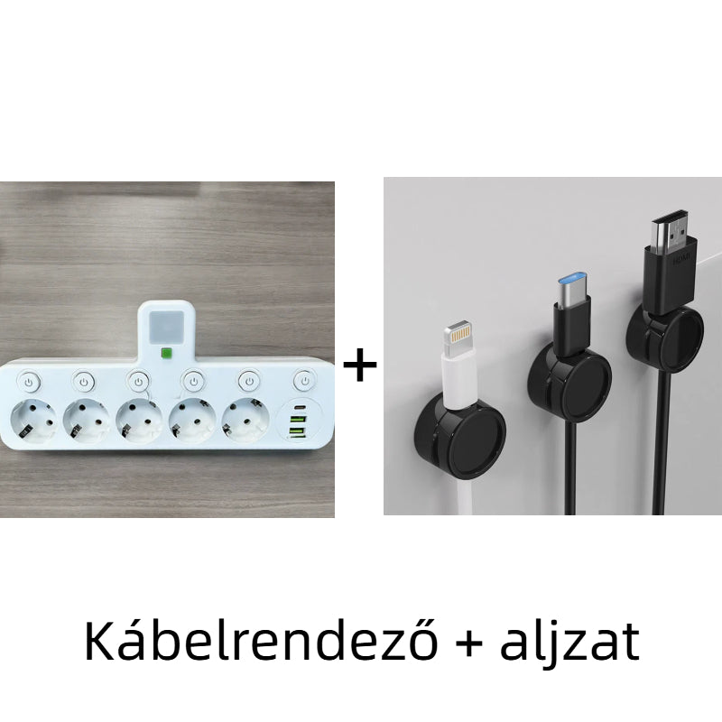 🔌⚡Έξυπνο καλώδιο τροφοδοσίας με θύρες USB (πρίζα EU)-GR