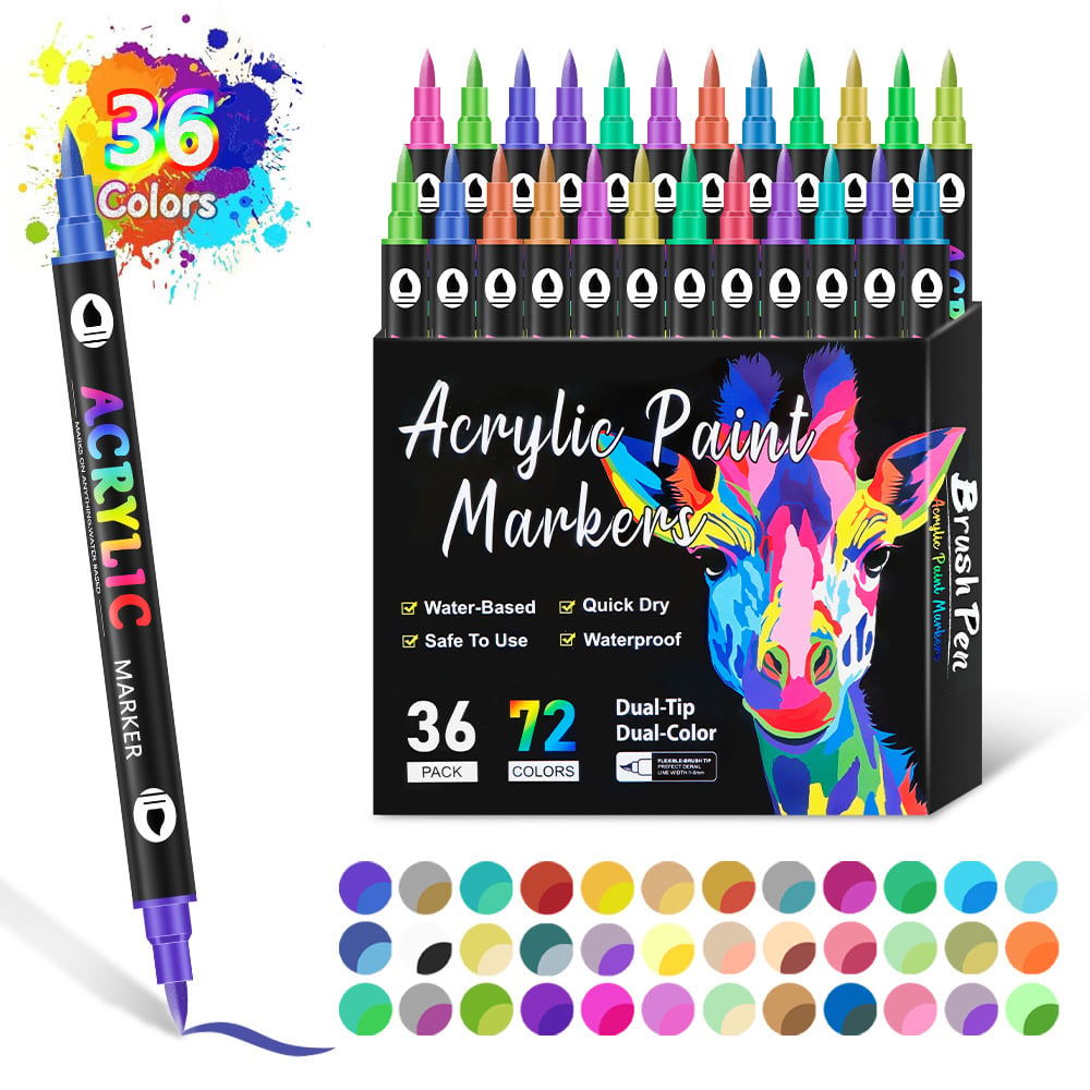 🎨🔥 Dvostrani akrilni marker – 24/48/72/120 boja-HR