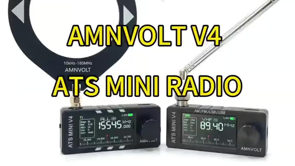 📻Patobulintas ATS Mini V4 Si4732 visų dažnių DSP radijo imtuvas-LT