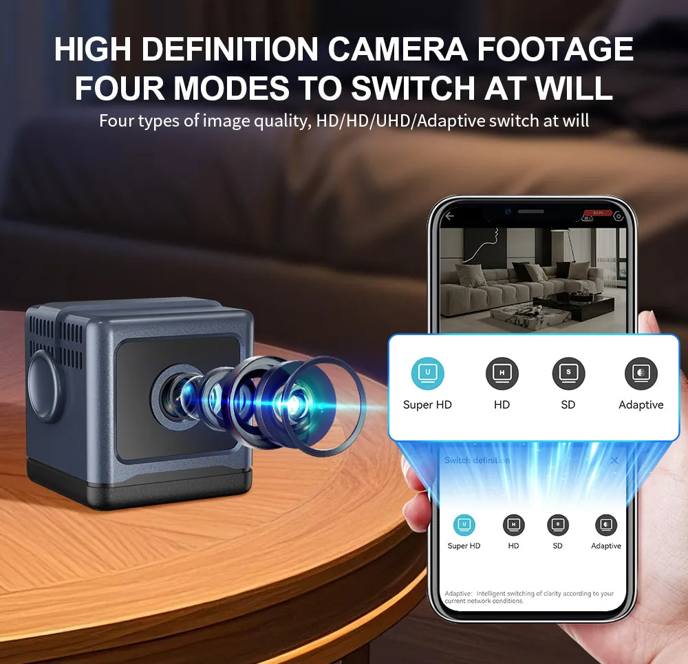 W03 Pametna WiFi sigurnosna kamera – 1080P HD, noćni vid, detekcija pokreta, niska potrošnja energije-HR