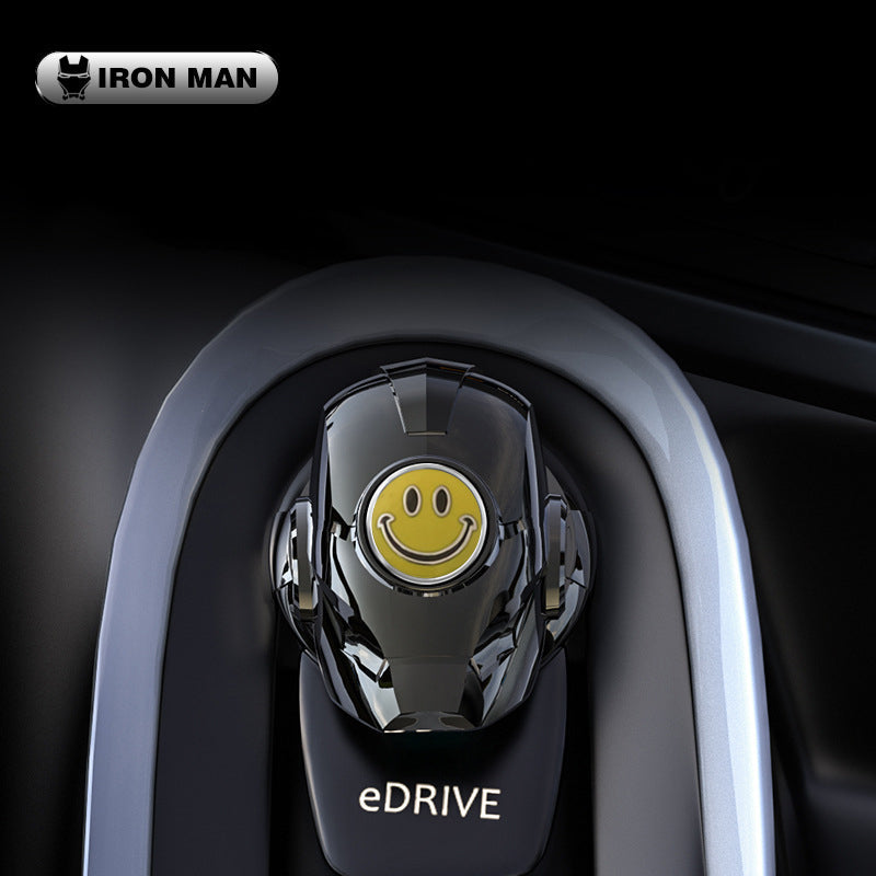 „Iron Man“ automobilio užvedimo mygtuko apsauginis dangtelis-LT