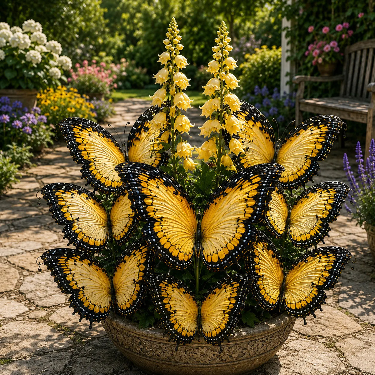 🦋 Bulbos de Hosta Jardín de Mariposas - 🌸Una hosta que parece un jardín lleno de mariposas-ES