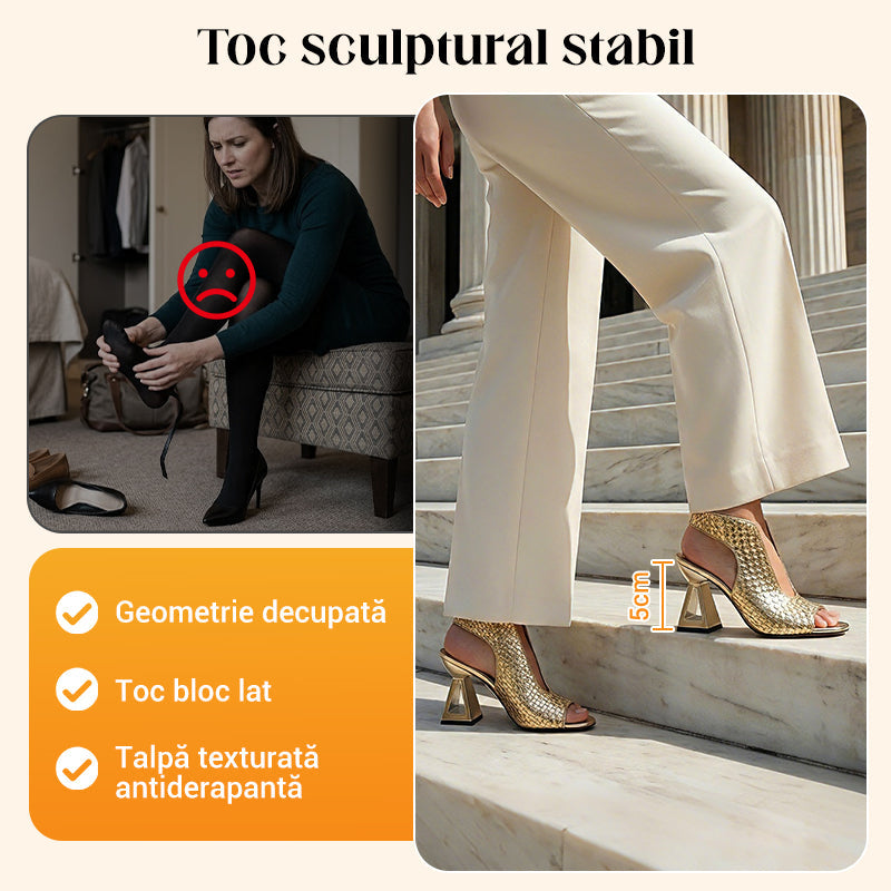🏖️👠Elegantne sandale s otvorenim prstima i visokom petom za žene – Vitke noge, udobno hodanje 👡-HR