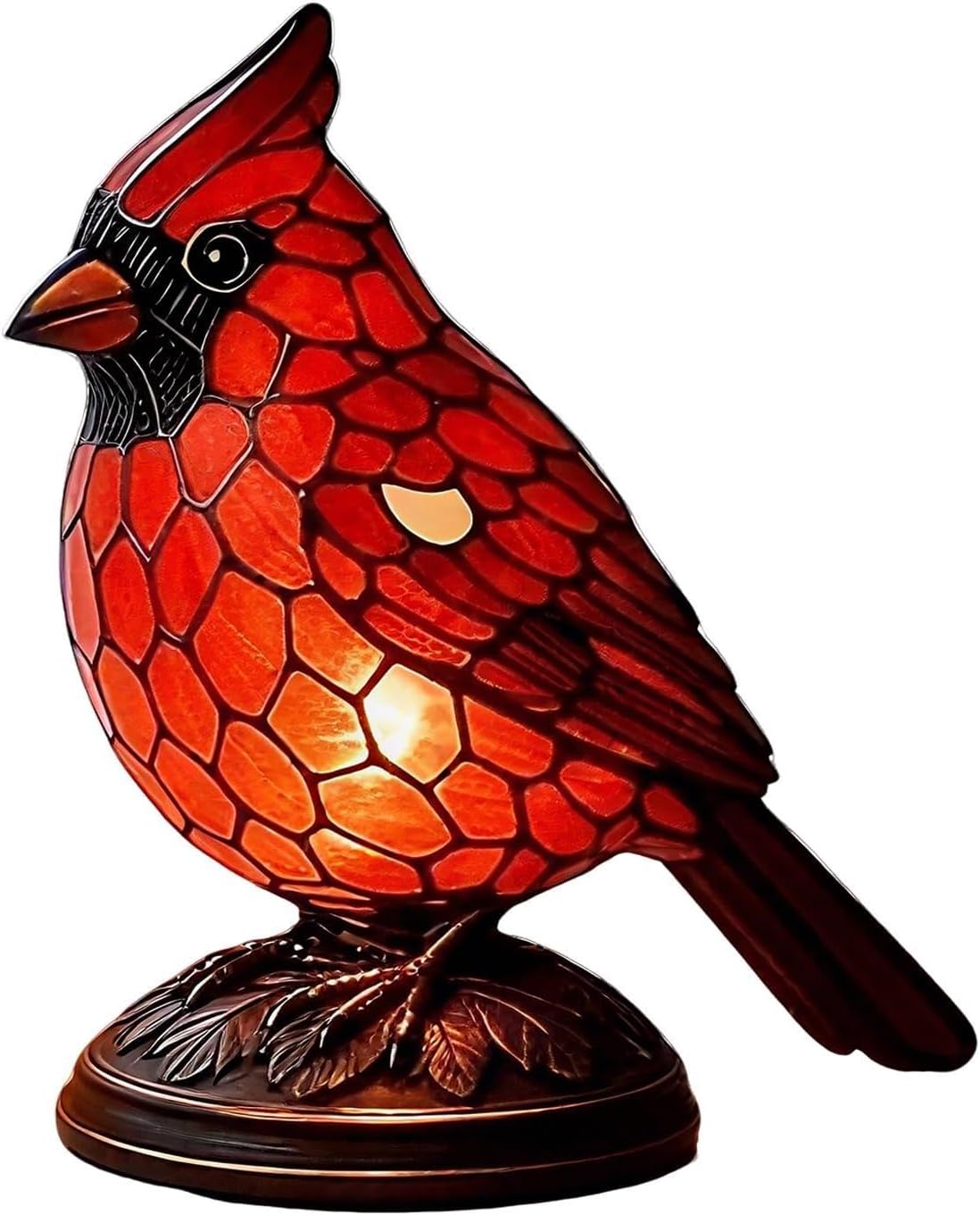 ⏰Último día de rebajas: 49% de descuento🐦Lámpara artesanal con forma de pájaro, líder de culto con traje rojo-ES