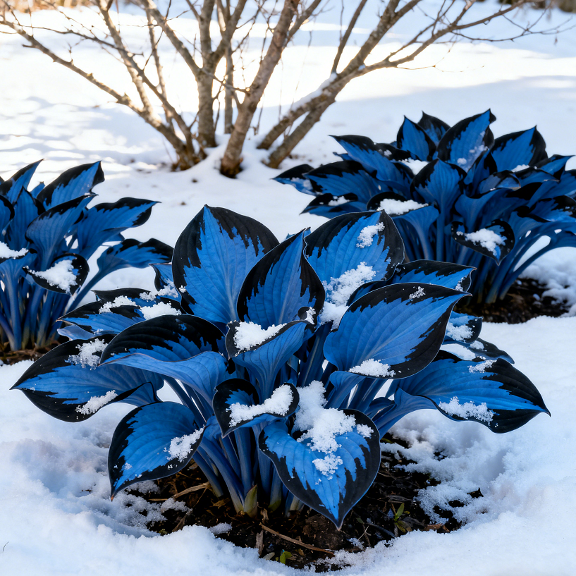 🔥 Bulbos de Hosta Azul Marino 🪴 Hojas azul oscuro, fáciles de cultivar-ES