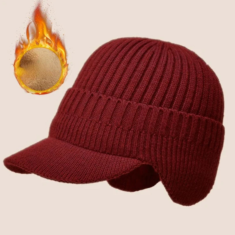 Un gorro de punto elástico y cálido que protege tus orejas ☃️-ES
