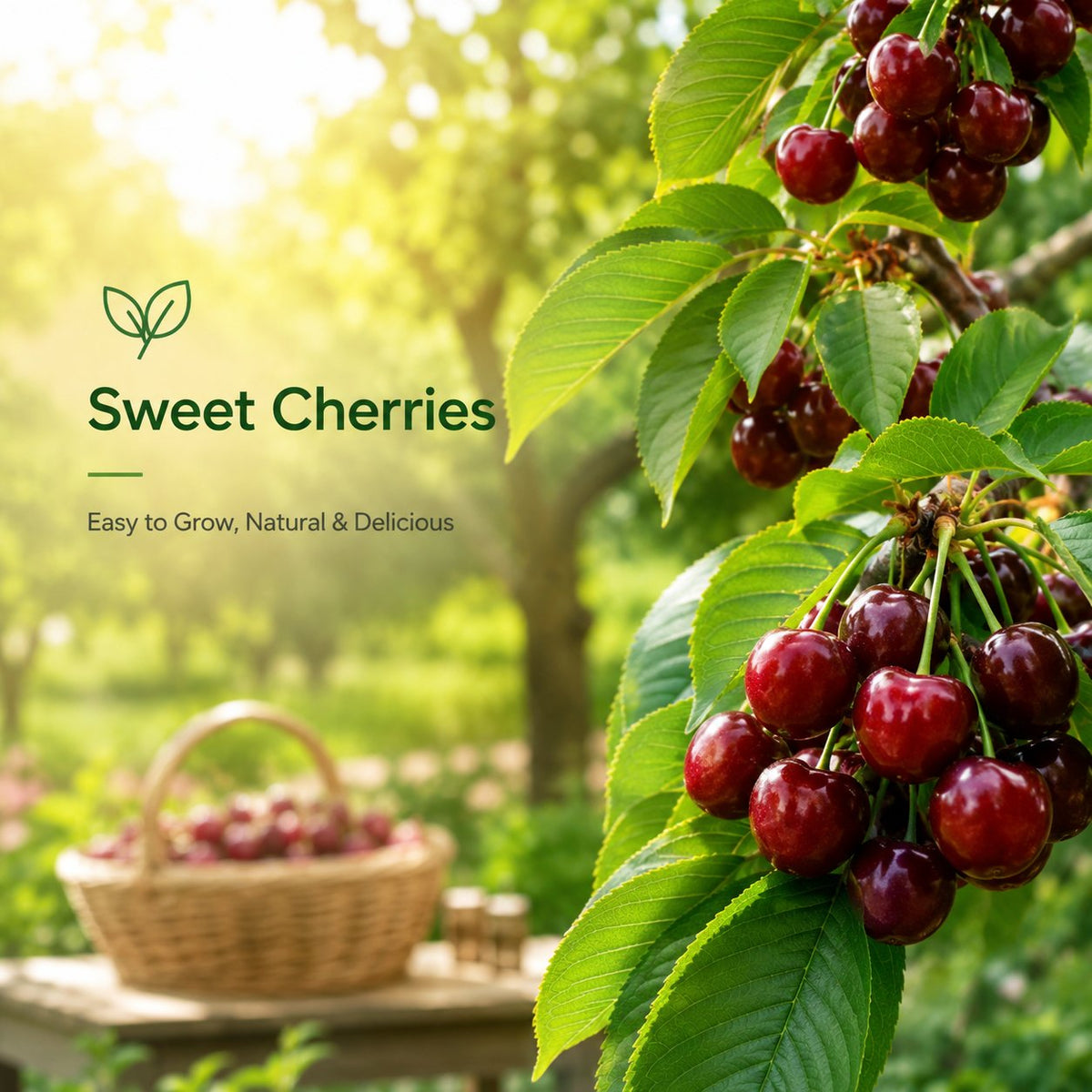 🍒 (Naujas derlius) Saldžiųjų vyšnių sėklos 🌿Iš anksto paruoštos dideliam daigumui (99 % daigumas)-LT