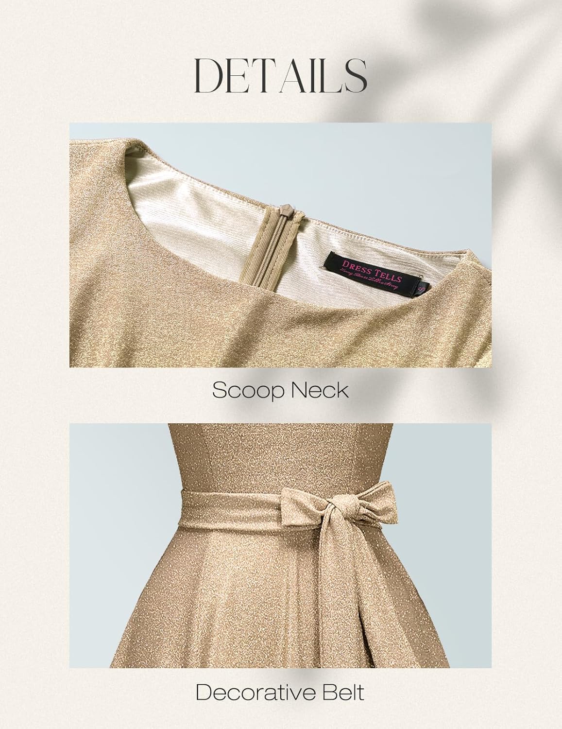 Vestidos de cóctel DRESSTELLS para mujer, vestidos de novia formales, vestidos de fiesta modestos para recepción en la iglesia en 2025-ES