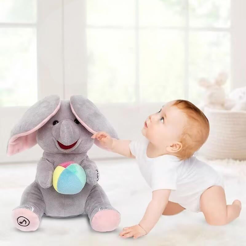🎁🐘 Ένα χαριτωμένο λούτρινο παιχνίδι ελέφαντα για κρυφτό-GR