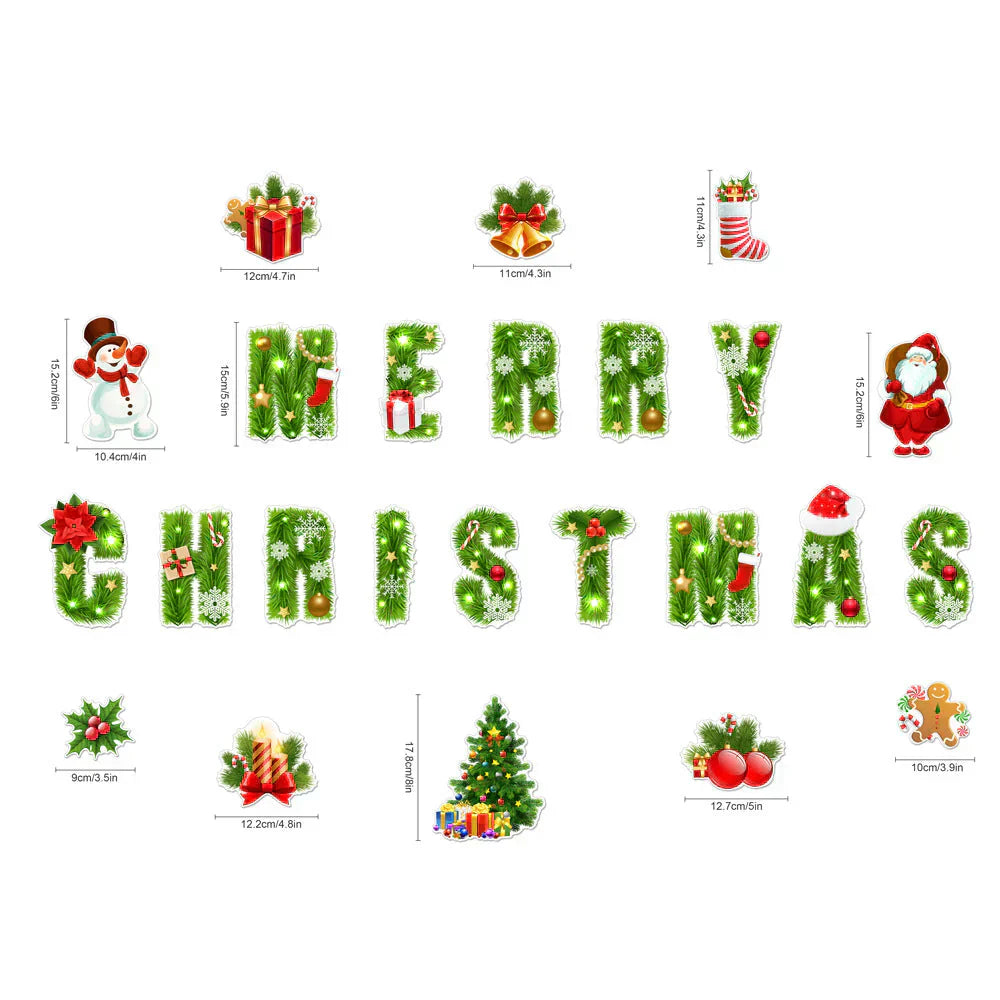 🎁🎅 Kalėdinis magnetinis lipdukas🎄-LT
