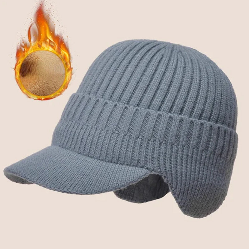 Un gorro de punto elástico y cálido que protege tus orejas ☃️-ES