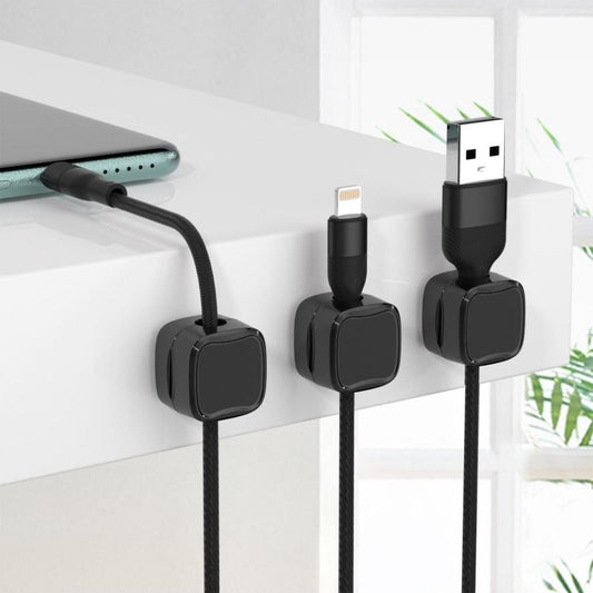 🔥COMPRA MÁS, AHORRA MÁS: Organizador magnético de cables, fácil y seguro para la gestión de cables con adhesivo.-ES
