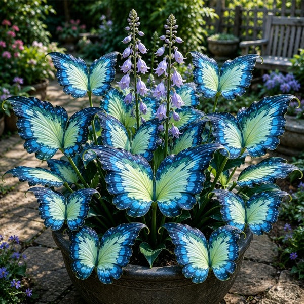 🦋 Bulbos de Hosta Jardín de Mariposas - 🌸Una hosta que parece un jardín lleno de mariposas-ES