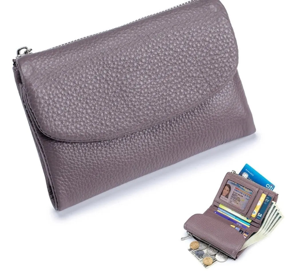 🔥⏰Unisex RFID Pebble novčanik od prave kože🔥-HR