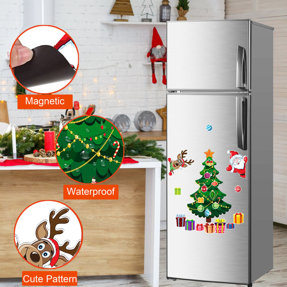 🎁🎅 Kalėdinis magnetinis lipdukas🎄-LT